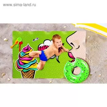 Пляжное покрывало «Айс», размер 90 × 140 см