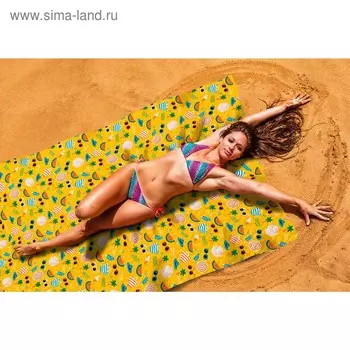 Пляжное покрывало «Летний отпуск», размер 145 × 200 см