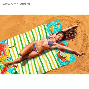 Пляжное покрывало «Охлаждающий фреш», размер 145 × 200 см