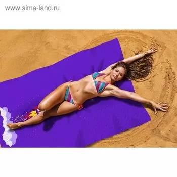Пляжное покрывало «Полет на марс», размер 145 × 200 см
