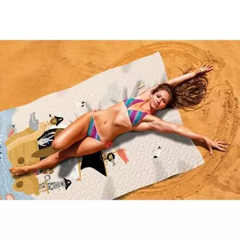 Пляжное покрывало, размер 145x200 см