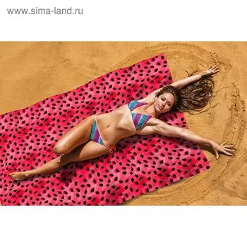 Пляжное покрывало «Сочная ягода», размер 145 × 200 см
