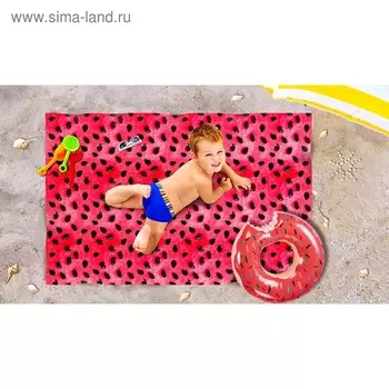 Пляжное покрывало «Сочная ягода», размер 90 × 140 см