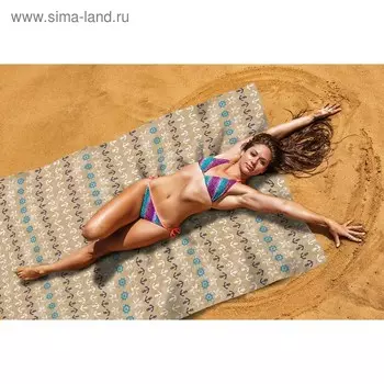 Пляжное покрывало «Якорь корабля», размер 145 × 200 см