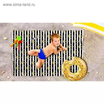 Пляжное покрывало «Якорь», размер 90 × 140 см