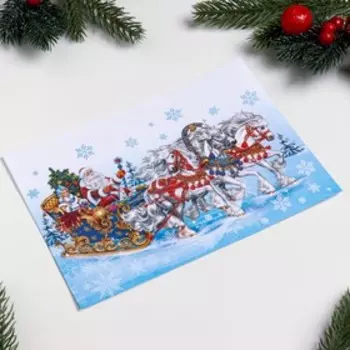 Почтовый конверт "Новогодний - 5" 23х12 см