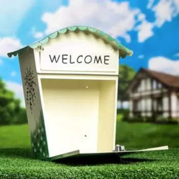 Почтовый ящик декоративный "Сад" 36*13*33 см