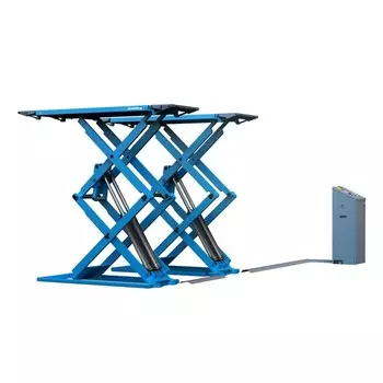 Подъемник AE&T F6106E, 3т, ножничный "на пол", 220В, 3 места, подъем 1850мм, 2.2кВт