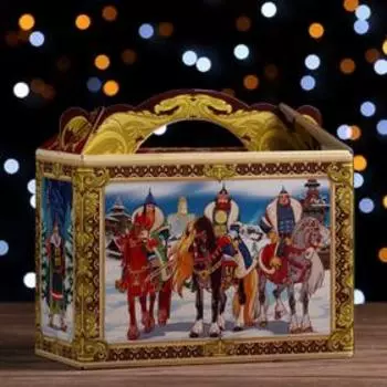 Подарочная коробка "Богатыри", 25 x 12 x 24 см