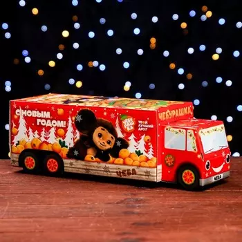 Подарочная коробка "Чебурашка", Фура, 34,5 х 11 х 11 см