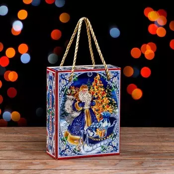 Подарочная коробка «Чудесный» в синем 16.57.920.8 см