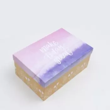 Подарочная коробка "Цветы", 23,5 х 15,5 х 10 см