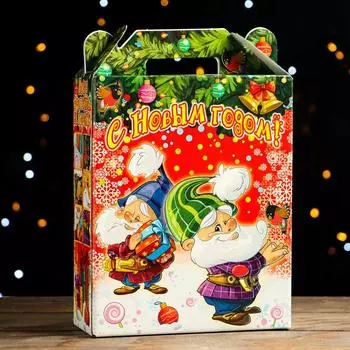 Подарочная коробка "Гостевички", красный, 17 х 25,5 х 7 см