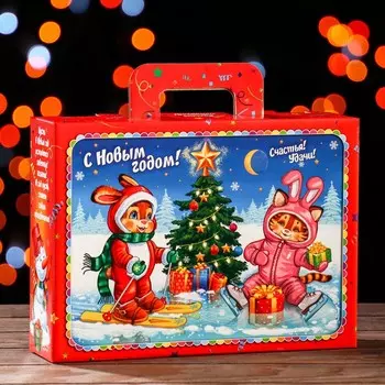 Подарочная коробка "Карнавал в лесу", 23 х 31,5 х 8 см