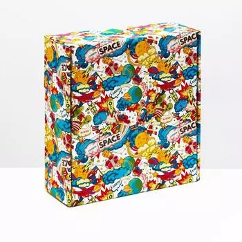 Подарочная коробка "Космос", 28,5 х 9,5 х 29,5 см