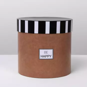 Подарочная коробка круглая «Крафт», 16 х 16 см