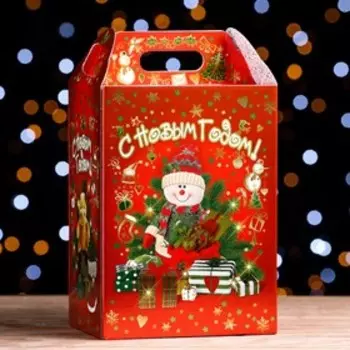 Подарочная коробка "Мэджик Бокс" красный 20 х 14,5 х 32 см