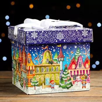 Подарочная коробка "Мечты сбываются" 12,5 х 12,5 х 12 см