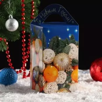 Подарочная коробка "Нарядная", 10 х 10 х 18 см