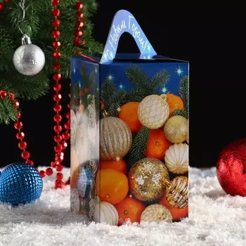 Подарочная коробка "Нарядная", 10 х 10 х 18 см