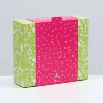 Подарочная коробка "Новогоднее попурри", 18,5 х 16 х 5,8 см