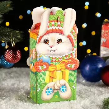Подарочная коробка «Новогодний Заяц», 14.37.627.7 см