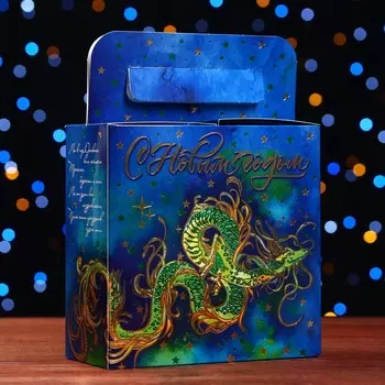 Подарочная коробка "Новогодняя магия", 20 х 20 х 9 см