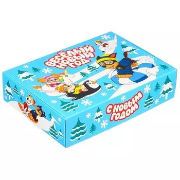 Коробка подарочная, «Весёлый Новый год», 21155 см, Щенячий патруль