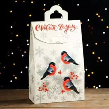 Подарочная коробка-Пакет "Серебро", 18,5 х 9 х 29,5 см,