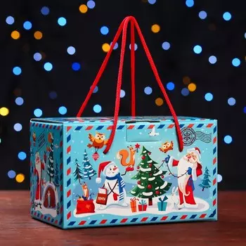 Подарочная коробка "Почтовая" , Посылка 20 х 12 х 12 см