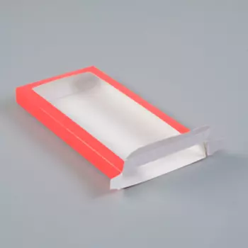 Подарочная коробка под плитку шоколада, алый, 17,1 х 8 х 1,4 см