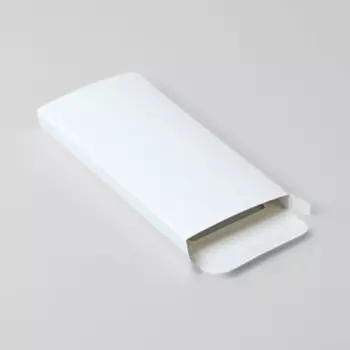 Подарочная коробка под плитку шоколада, белая с окном, 17.181.4 см