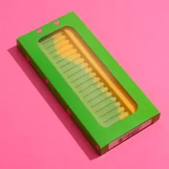 Подарочная коробка под плитку шоколада "Любовь это...", зелёный, 17,1 х 8 х 1,4 см