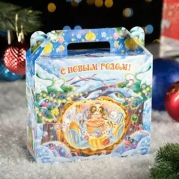 Подарочная коробка "Праздник в лесу", 17,3 х 6,5 х 15 см