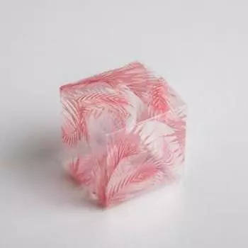 Подарочная коробка ПВС, Love 5 х 5 х 5 см