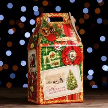 Подарочная коробка "РетроСтайл" 15 х 8,5 х 28 см