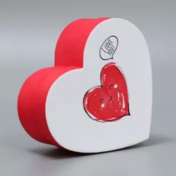 Коробка подарочная, упаковка, «С любовью», 16 х 14 х 6 см