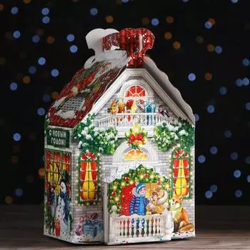 Подарочная коробка «С Сантой», 18.814.629.7 см