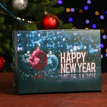 Подарочная коробка, сборная «Новогодняя ночь», 24178 см