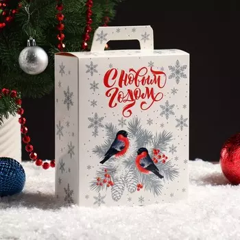 Подарочная коробка "Серебро", 15,5 х 7 х 19 см