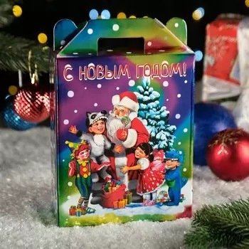 Подарочная коробка «Сияние» серебро, 16.8725 см