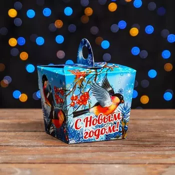 Подарочная новогодняя коробка «Снегири», упаковка, 109.29.2 см