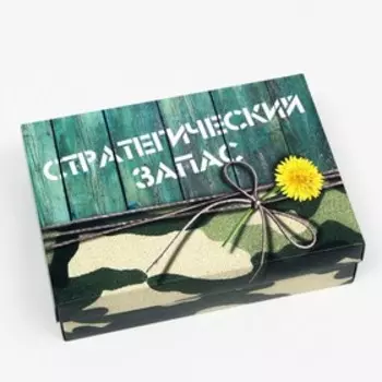 Подарочная коробка "Стратегический запас", 21 х 15 х 5,7 см
