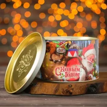 Подарочная коробка, тубус "Снежная крыша", 16,2 х 10 см