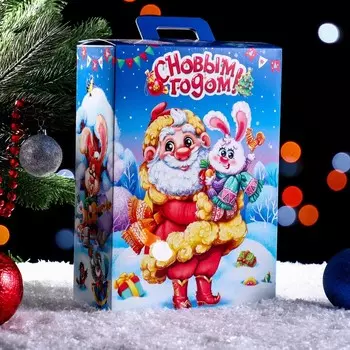 Подарочная коробка "Веселые зайчата" 19 х 9,5 х 27 см