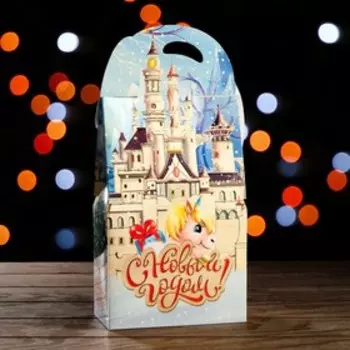 Подарочная новогодняя коробка «Зайчик», фигурная, для сладких подарков, 16.58.627 см