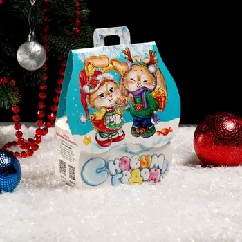 Подарочная коробка "Зайки", домик, 12 х 8,5 х 17,5 см