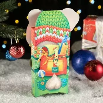 Подарочная коробка «Заяц Новогодний», 12723 см