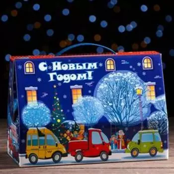 Подарочная коробка "Зима в городе", 17,5 х 25 х 12,5 см