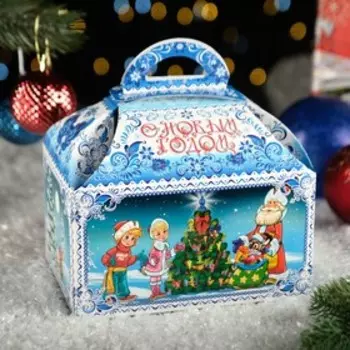 Подарочная коробка "Зимние узоры", 18,5 x 12,5 x 19 см